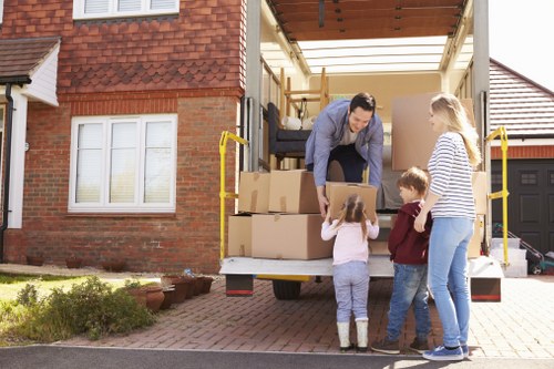 Truck loading furniture for an Ealing move