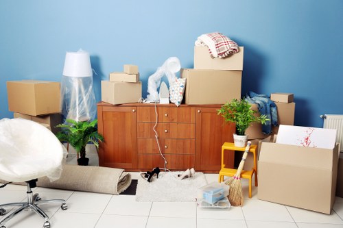 Removal van ready for a home move in Ealing
