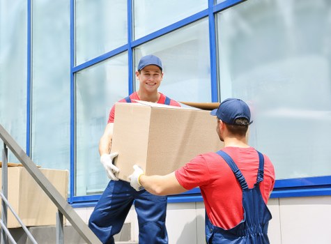 Moving van service supporting a home move in Ealing