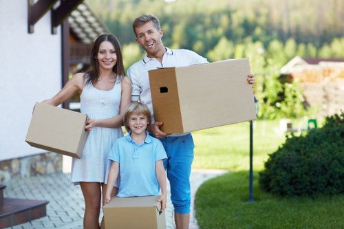 Commercial moving team planning a business relocation in Ealing