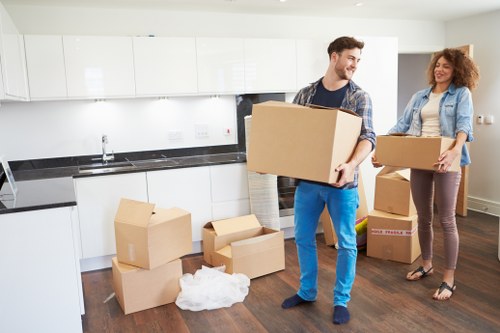 Low-carbon removals van used for an eco-friendly move in Ealing