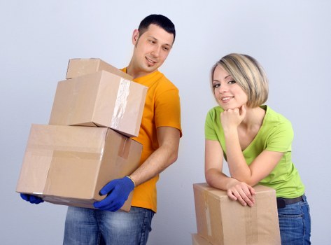 Recycling-sorted removals load with cardboard, wood, and metal materials