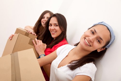 Local house removal service planning access in Ealing