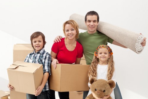 Charity donation items prepared for reuse after a house clearance